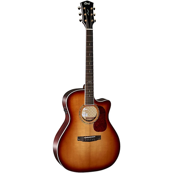 Cort A8 Gold Series Grand Auditorium Acoustic-Electric Guitar Light Burst 6 Cort A8 Gold Series Grand Auditorium Acoustic-Electric Guitar Light Burst