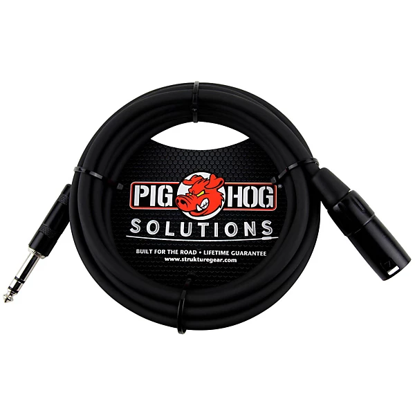 Pig Hog Solutions TRS(M) to XLR(M) Balanced Adapter Cable 10 ft.