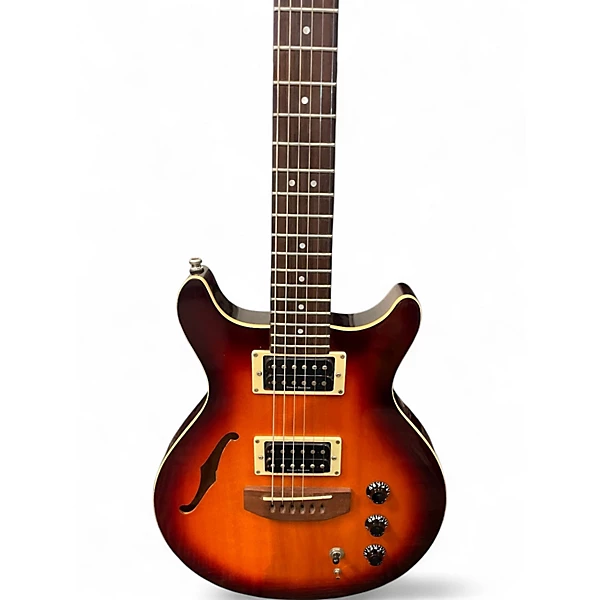 Used Hamer Duotone 2 Color Sunburst Hollow Body Electric Guitar 4 Used Hamer Duotone 2 Color Sunburst Hollow Body Electric Guitar