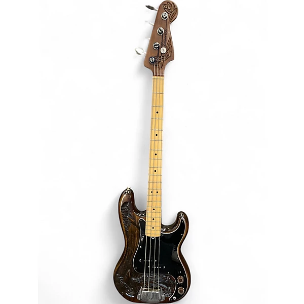 Vintage 1976 Univox EAGLE BASS WALNUT Electric Bass Guitar