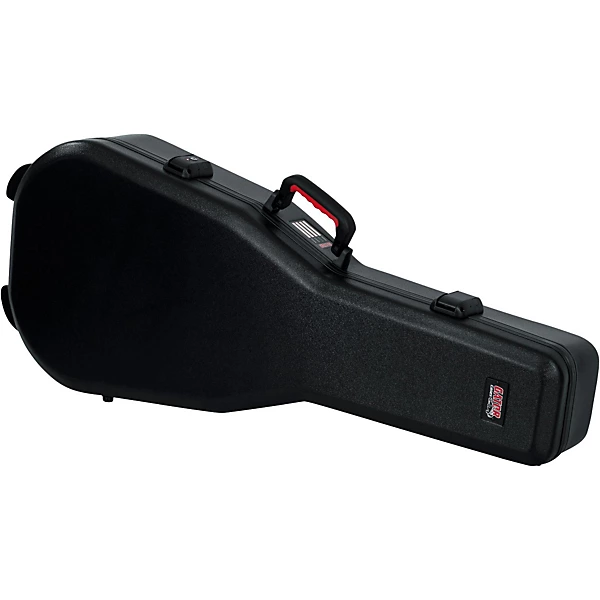 Gator TSA ATA Molded Acoustic Guitar Case Black Black