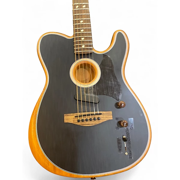 Used Fender Acoustasonic Player Telecaster Black Acoustic Electric Guitar 4 Used Fender Acoustasonic Player Telecaster Black Acoustic Electric Guitar