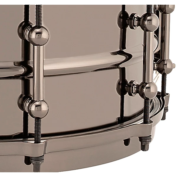 Ludwig Universal Series Black Brass Snare Drum with Black Nickel Die-Cast Hoops 14 x 5.5 in. 4 Ludwig Universal Series Black Brass Snare Drum with Black Nickel Die-Cast Hoops 14 x 5.5 in.