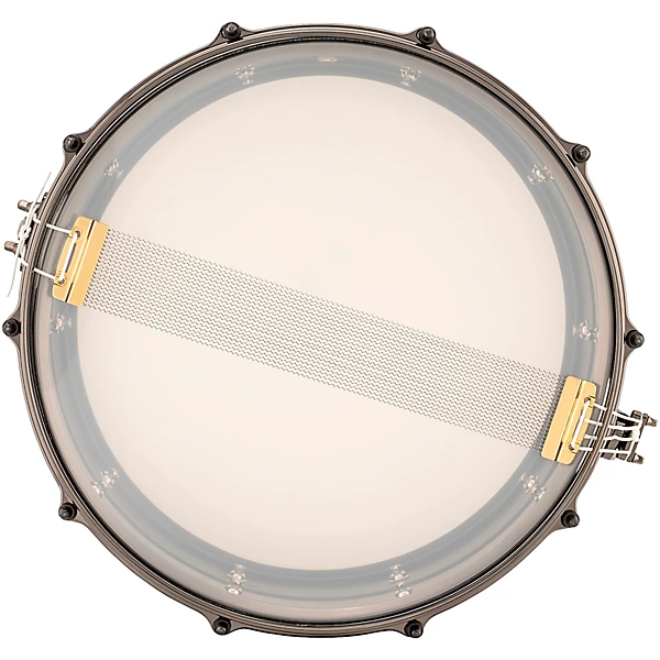 Ludwig Universal Series Black Brass Snare Drum with Black Nickel Die-Cast Hoops 14 x 5.5 in. 6 Ludwig Universal Series Black Brass Snare Drum with Black Nickel Die-Cast Hoops 14 x 5.5 in.