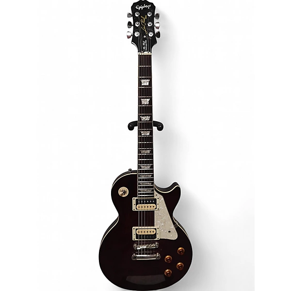 Used Epiphone Les Paul Traditional Pro Maroon Solid Body Electric Guitar