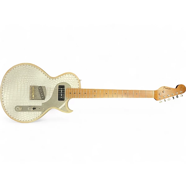 Used Paoletti Guitars Richard Fortus Signature #2 White Leather and Lacquer Solid Body Electric Guitar