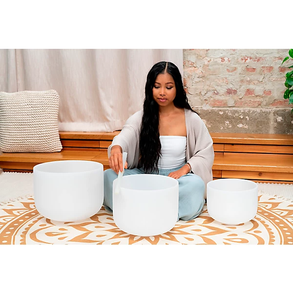 MEINL Sonic Energy 3-Piece Crystal Singing Bowl Set, G4/E4/C4, 432 Hz 4 MEINL Sonic Energy 3-Piece Crystal Singing Bowl Set, G4/E4/C4, 432 Hz