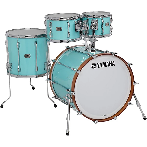 Yamaha 4-Piece Recording Custom Shell Pack With 20 Bass Drum Surf Green