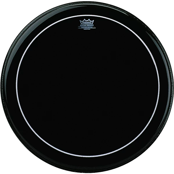 Remo Ebony Series Pinstripe Bass Drum Head 22 in.