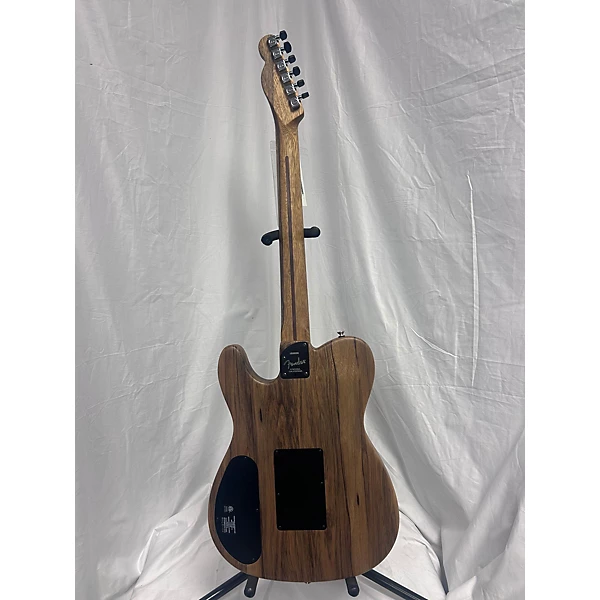 Used Fender Acoustasonic Telecaster Exotic Ziricote Natural Acoustic Electric Guitar 4 Used Fender Acoustasonic Telecaster Exotic Ziricote Natural Acoustic Electric Guitar