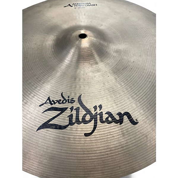 Used Zildjian 16in A Series Medium Thin Crash Cymbal 6 Used Zildjian 16in A Series Medium Thin Crash Cymbal