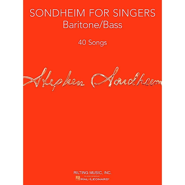 Hal Leonard Sondheim For Singers - Baritone/Bass