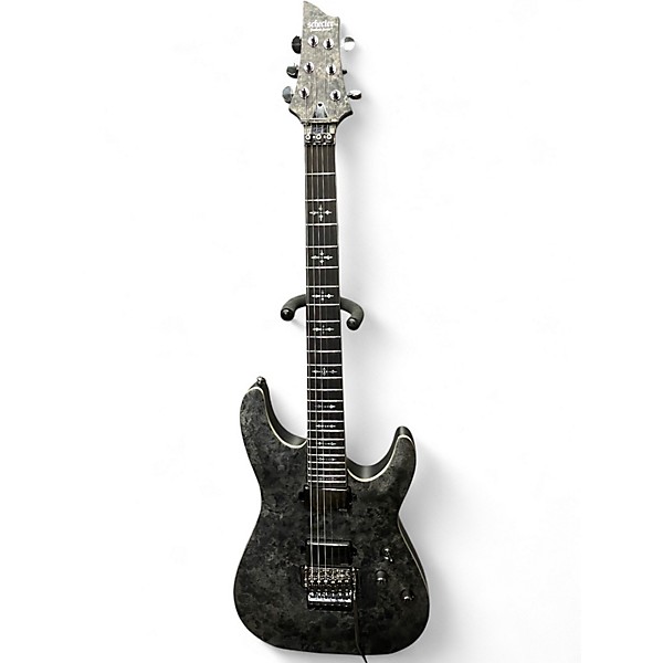 Used Schecter Guitar Research C1 ernie C Black Reign Solid Body Electric Guitar