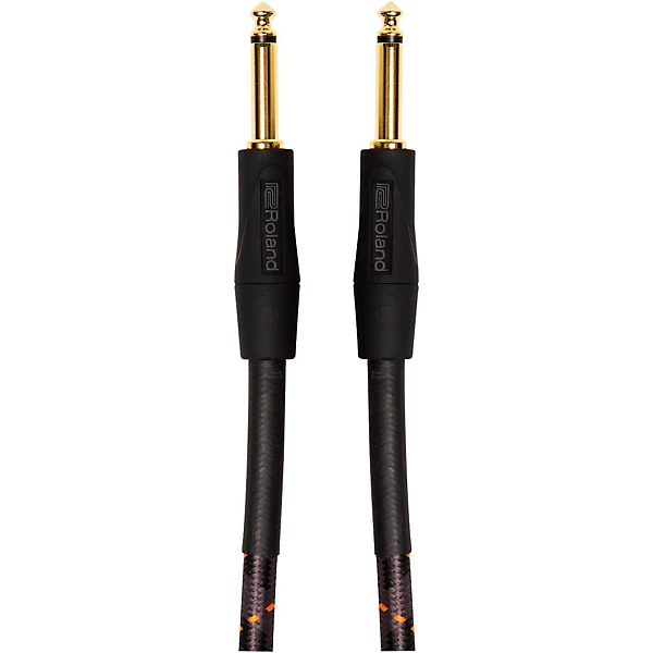 Roland Gold Series 1/4 Straight/Straight Instrument Cable 20 ft. Black