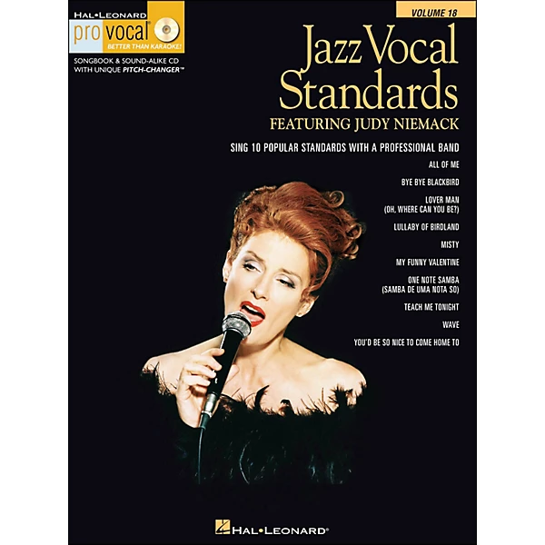Hal Leonard Jazz Vocal Standards - Pro Vocal Series Featuring Judy Niemack Volume 18 Book/CD