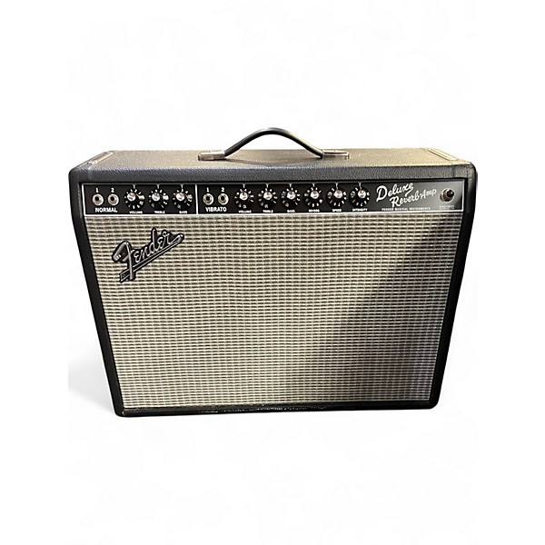 Used Fender Vintage Reissue 1965 Deluxe Reverb Tube Guitar Combo Amp 4 Used Fender Vintage Reissue 1965 Deluxe Reverb Tube Guitar Combo Amp