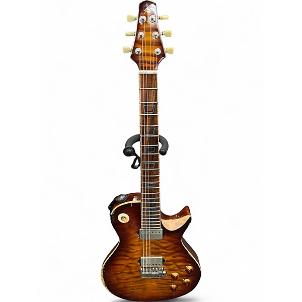 Used Nicholas Guitars Venom Aged Bourbon Burst Solid Body Electric Guitar