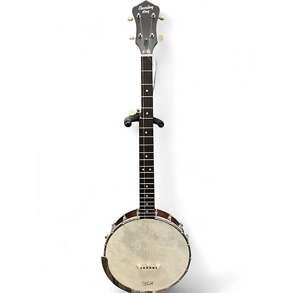 Used Recording King RKOH-06 Cherry Banjo