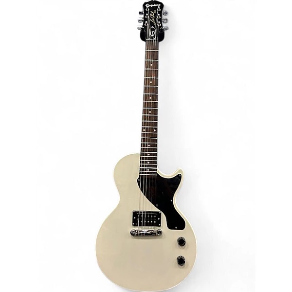 Used 2020s Epiphone Les Paul Junior WHITE Solid Body Electric Guitar