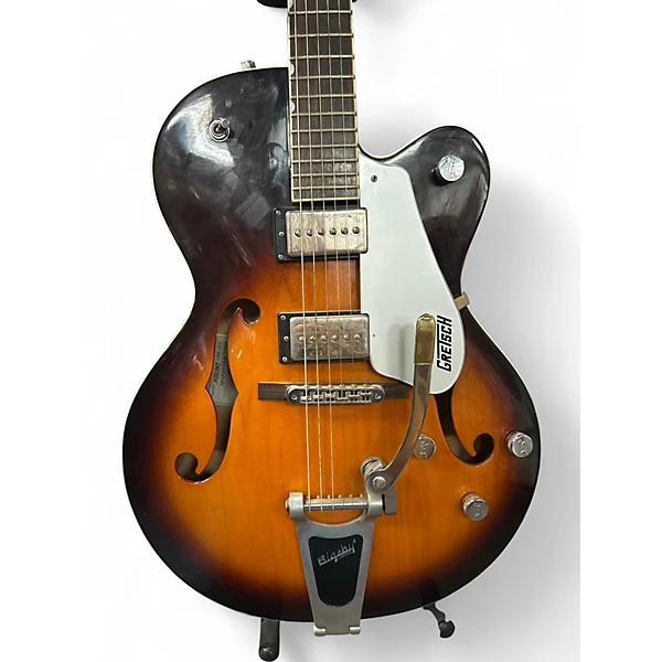 Used Gretsch Guitars G5120 Electromatic 2 Color Sunburst Hollow Body Electric Guitar 4 Used Gretsch Guitars G5120 Electromatic 2 Color Sunburst Hollow Body Electric Guitar