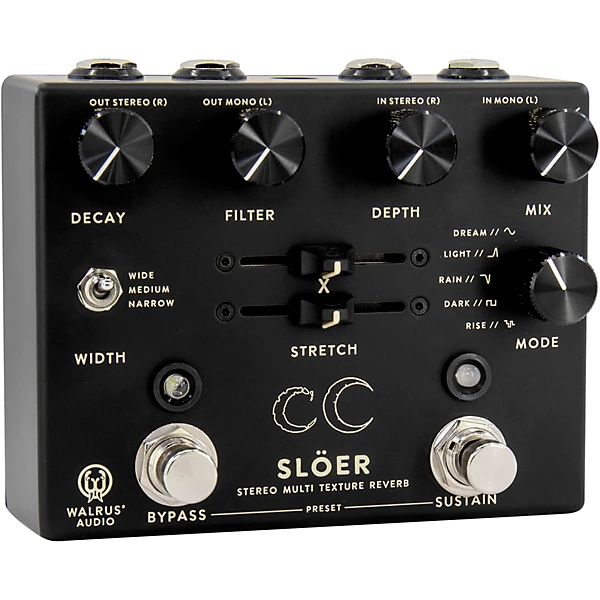 Walrus Audio SLOER Stereo Ambient Reverb Effects Pedal Black 4 Walrus Audio SLOER Stereo Ambient Reverb Effects Pedal Black
