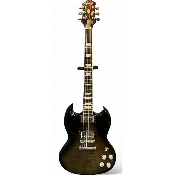 Used Epiphone Inspired By Gibson SG Trans Black Solid Body Electric Guitar