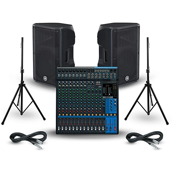 Yamaha MG16XU Mixing Console With DBR PA Package 12 Mains