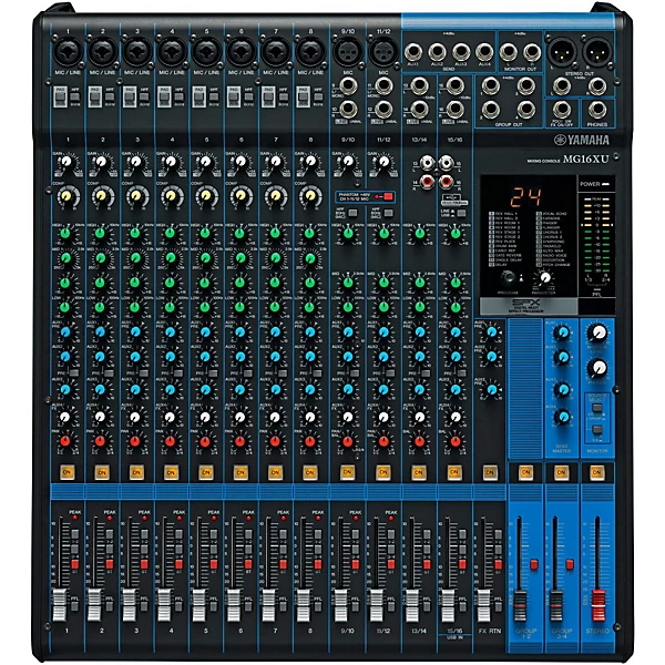 Yamaha MG16XU Mixing Console With DBR PA Package 12 Mains 4 Yamaha MG16XU Mixing Console With DBR PA Package 12 Mains