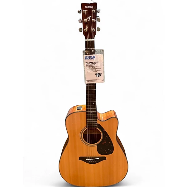 Used Yamaha FGX700SC Natural Acoustic Electric Guitar