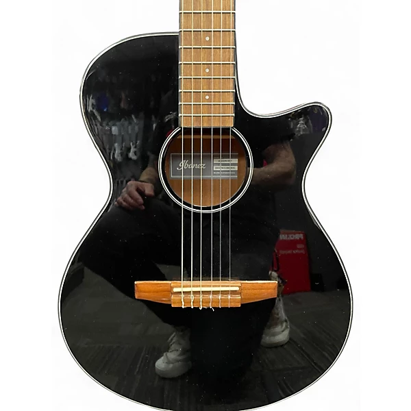 Used Ibanez AEG50N Black Classical Acoustic Guitar 6 Used Ibanez AEG50N Black Classical Acoustic Guitar