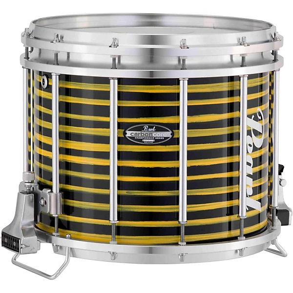 Pearl Championship CarbonCore Varsity FFX Marching Snare Drum Spiral Finish 13 x 11 in. Yellow #991 4 Pearl Championship CarbonCore Varsity FFX Marching Snare Drum Spiral Finish 13 x 11 in. Yellow #991
