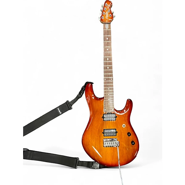 Used Sterling by Music Man jp100d koa Sienna Sunburst Solid Body Electric Guitar