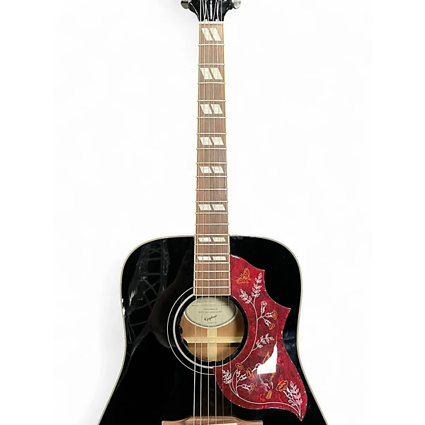 Used Epiphone Hummingbird Pro Black Acoustic Electric Guitar