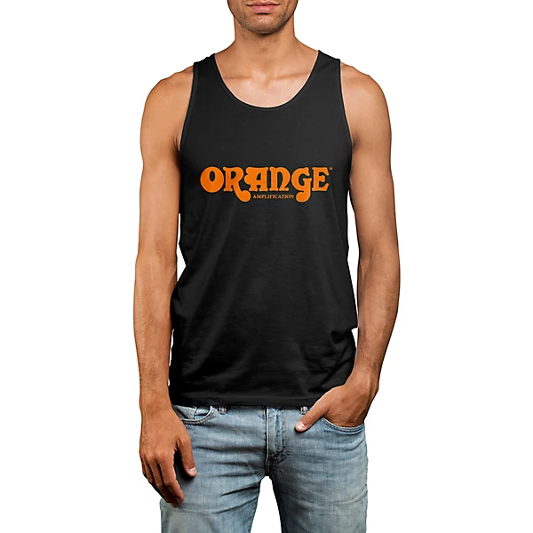 Orange Amplifiers Classic Orange Logo Tank Top XX Large Black