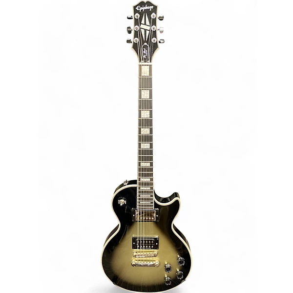 Used Epiphone LES PAUL CUSTOM ADAM JONESBlack and Silver Solid Body Electric Guitar