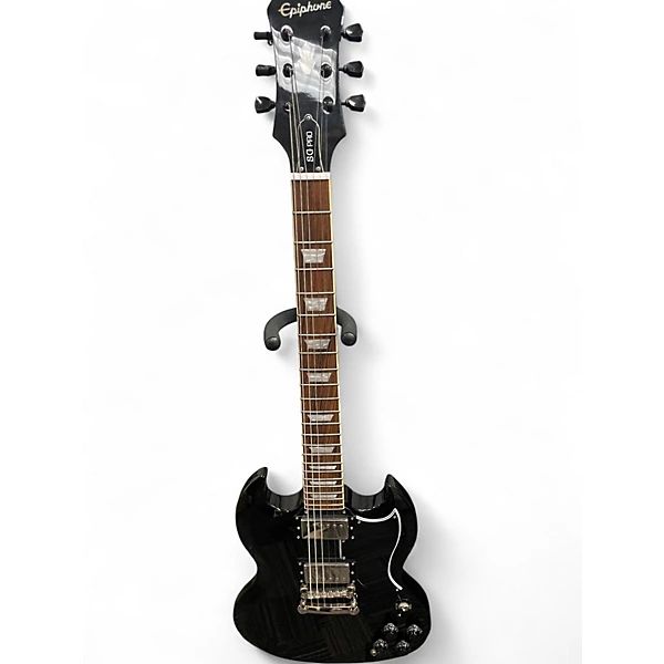 Used Epiphone SG Pro Ebony Solid Body Electric Guitar