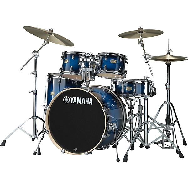 Yamaha Stage Custom Birch 5-Piece Shell Pack With 22 Bass Drum Deep Blue Sunburst