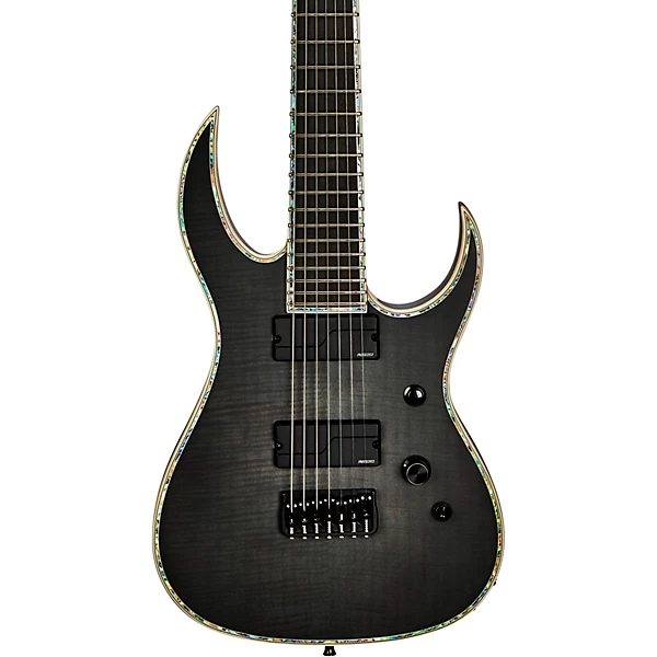 B.C. Rich Shredzilla Extreme 7-String Electric Guitar Trans Black