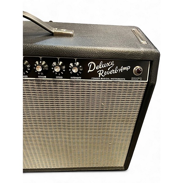 Used Fender Vintage Reissue 1965 Deluxe Reverb Tube Guitar Combo Amp 4 Used Fender Vintage Reissue 1965 Deluxe Reverb Tube Guitar Combo Amp