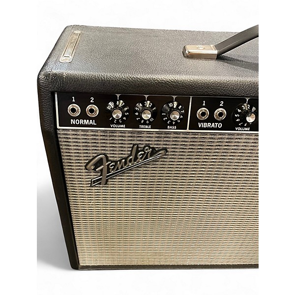 Used Fender Vintage Reissue 1965 Deluxe Reverb Tube Guitar Combo Amp 6 Used Fender Vintage Reissue 1965 Deluxe Reverb Tube Guitar Combo Amp