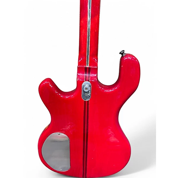 Vintage 1980s Kramer dmz4001f Trans Red Electric Bass Guitar 6 Vintage 1980s Kramer dmz4001f Trans Red Electric Bass Guitar