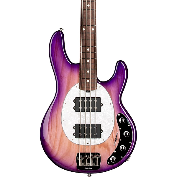 Ernie Ball Music Man StingRay Special HH Electric Bass Guitar Purple Sunset