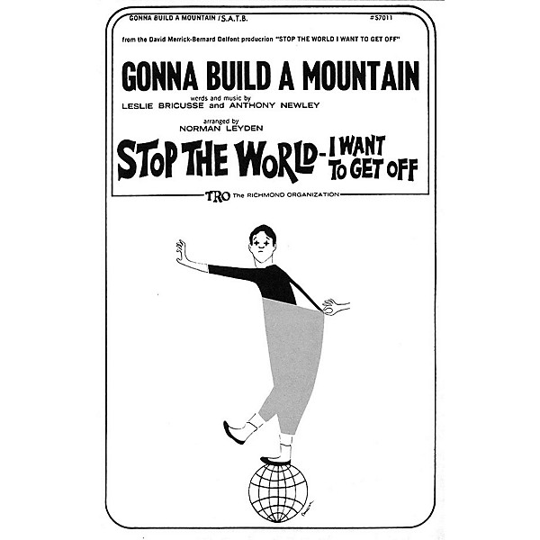 TRO ESSEX Music Group Gonna Build A Mountain SSA Arranged by Norman Leyden