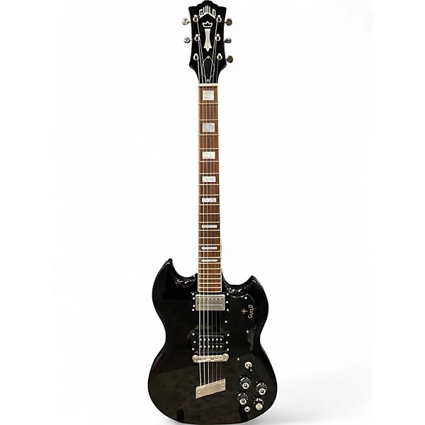 Used Guild S100 Black Solid Body Electric Guitar