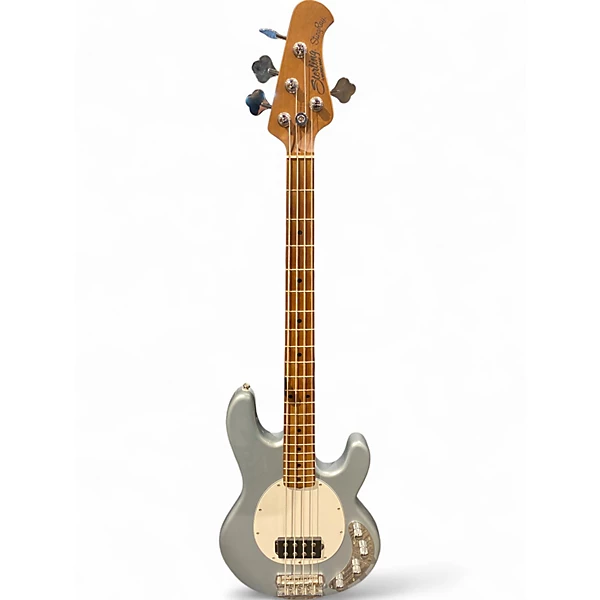 Used Sterling by Music Man StingRay Classic Silver Electric Bass Guitar