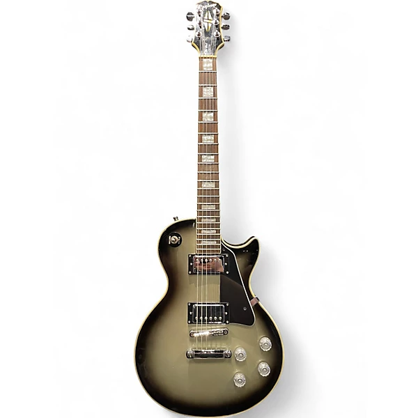 Used 2007 Epiphone Les Paul Custom silver burst Solid Body Electric Guitar