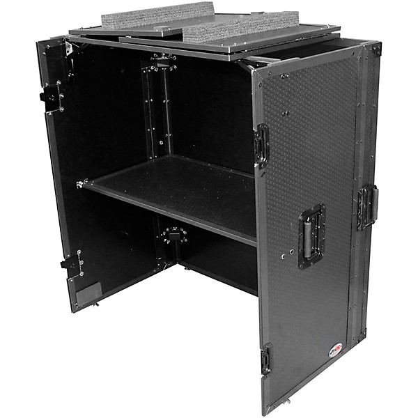 ProX XS-DJSTNBL Fold Away DJ Performance Desk Facade with Wheels, Black 4 ProX XS-DJSTNBL Fold Away DJ Performance Desk Facade with Wheels, Black