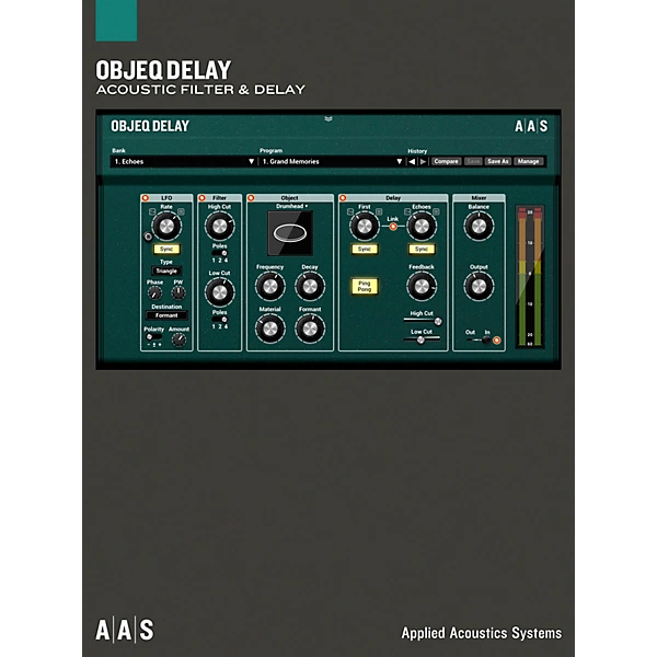 Applied Acoustics Systems Objeq Delay