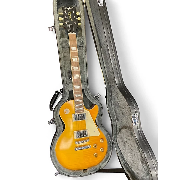 Used 2024 Epiphone 1959 Reissue Les Paul Standard Lemonburst Solid Body Electric Guitar