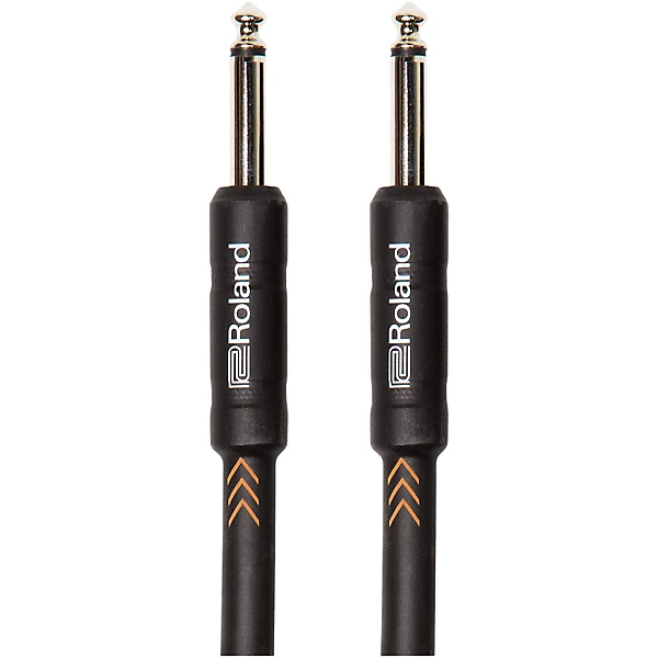 Roland Black Series 1/4 Straight/Straight Instrument Cable 25 ft. Black